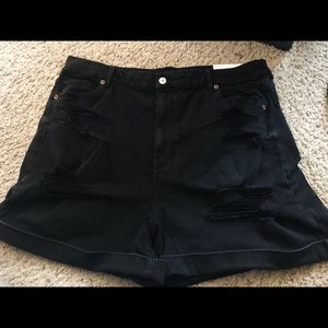 AE Stretch Curvy Denim Mom Short - Plus Size